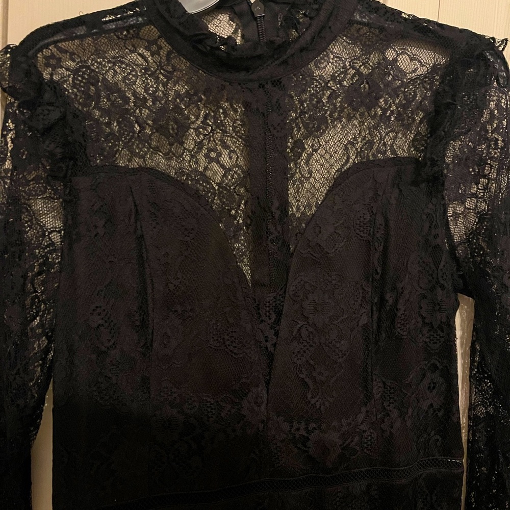 Black lace dress